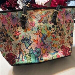 Disney Character Print Shoulder Bag NWOT